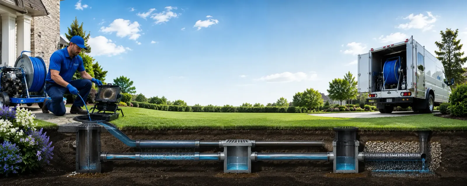 Outdoor drain cleaning information for Henderson, IL